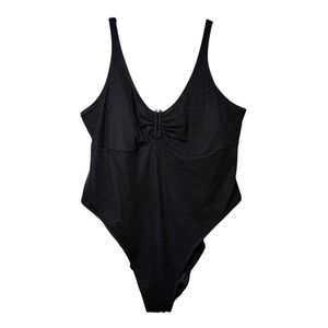 NWT Old Navy Black Jack U Ring Women’s Textured One Piece Bathing Suit Sz 4X